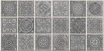 Плитка Grazia Grey Nefertiti Декор 20,1x40,5 Azori
