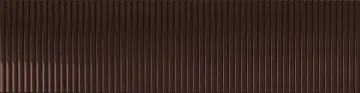 Плитка Groove Brown 1 Gloss STR 29.8x7.8x1 Tubadzin