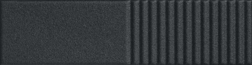 Плитка Groove Graphite Sugar 2 STR 29.8x7.8x1 Tubadzin