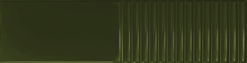 Плитка Groove Olive 2 Gloss STR 29.8x7.8x1 Tubadzin