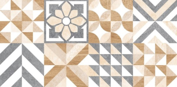 Плитка GT129VG Marmaris Белый пэчворк 50x25 Global Tile