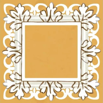Плитка HGD/B525/TOB001 Декор Алмаш желтый глянцевый 9,8х9,8 Kerama Marazzi