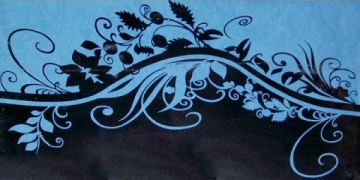 Плитка Keret Olga Azul Plata Decor 25x50 Superceramica