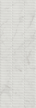 Плитка KM3090B0160R Тубкаль белый глянцевый структура обрезной 30x89,5x1,05 Kerama Marazzi