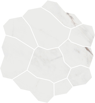 Плитка KMD2HID017BR Декор Марсель наборный серый светлый глянцевый обрезной 31,5x34,2x0,9 Kerama Marazzi