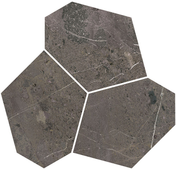 Плитка KMD2HID024BR Декор Марсель наборный коричневый глянцевый обрезной 26,5x25,5x0,9 Kerama Marazzi