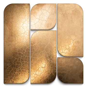 Плитка KMD3RIC016 Модульное панно Силуэт металл глянцевый 30х30х1,6 Kerama Marazzi