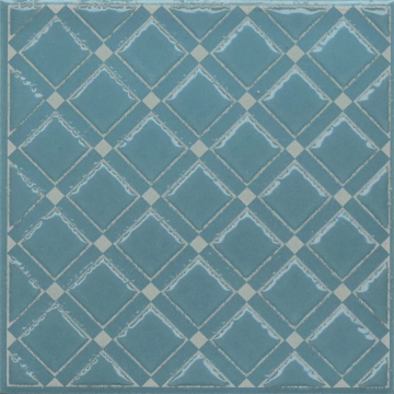 Плитка KMD3STA016GN Декор Бахия 1 бирюзовый глянцевый 9,8x9,8x0,7 Kerama Marazzi