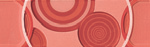 Плитка LGOO Glamour Coral List. Circle Mix 2 8х25 Atlas Concorde