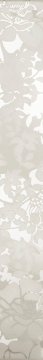 Плитка List Flower Bianco Lucido 6*50 CeDam