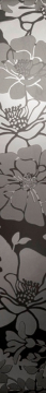 Плитка List Flower Nero Lucido 6*50 CeDam