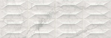 Плитка M4PD Marbleplay Statuarietto Struttura Gem 3D Rett. 30х90 MARAZZI Italy