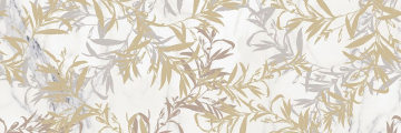 Плитка M8SY Allmarble Wall Statuario Satin Decoro Foliage 80x120 MARAZZI Italy