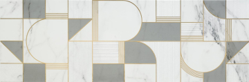Плитка M8T3 Allmarble Wall Statuario Satin Decoro Club 40x120 MARAZZI Italy