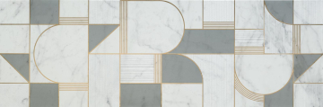 Плитка M8T4 Allmarble Wall Altissimo Satin Decoro Club 40x120 MARAZZI Italy