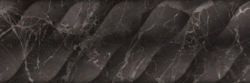Плитка Minerva Waves Black 25x75 Cristacer