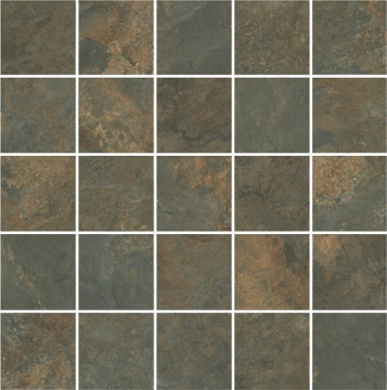 Плитка MM12132 Рамбла коричневый мозаичный 25x25 Kerama Marazzi