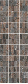 Плитка MM12143 Декор Театро коричневый мозаичный 25*75 Kerama Marazzi