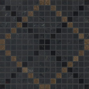 Плитка Newluxe Black Tessere Art 30,5х30,5 Marca Corona