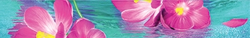 Плитка Ocean flowers B300D240 Бордюр 30х4,5 Муза Керамика