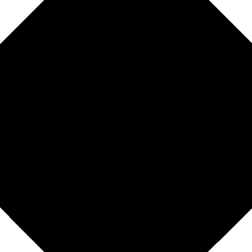 Плитка Octogono Negro 31,6x31,6 145 VIVES