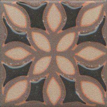 Плитка OS/C175/21052 Вставка Анвер 9 коричневый 4.85x4.85x6.9 Kerama Marazzi