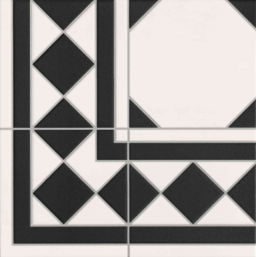Плитка Oxford Negro Esquina 33x33 Realonda