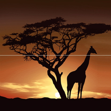 Плитка Панно Africa P2-1D210 40х40 Laparet
