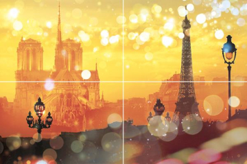 Плитка Панно Paris P4D245 40x60 (комплект 4шт) Муза Керамика