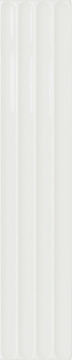 Плитка Plinto In White Gloss 10.7x54.2 DNA Tiles