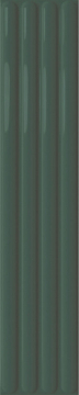 Плитка Plinto Out Green Gloss 10.7x54.2 DNA Tiles