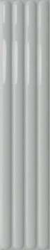 Плитка Plinto Out Grey Gloss 10.7x54.2 DNA Tiles