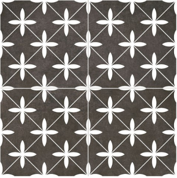 Плитка Poole Black Pre-cut Satin 45х45 NiceKer