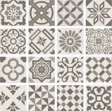 Плитка PT01951 ANTIGUA DECOR GRIS 20X20 Ribesalbes