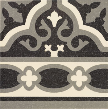 Плитка PT01979 Cenefa Black 20х20 (универсальная) Mainzu