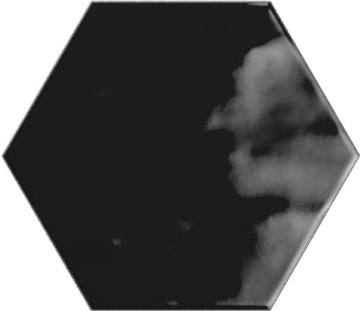 Плитка PT03136 Hex Black Glossy 15x17,3 Ribesalbes