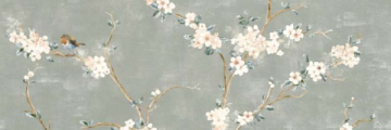 Плитка RA1N Mixed Verde Decoro Fiori di Pesco A Rett. 40x120 Ragno Marazzi