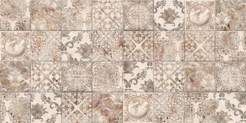 Плитка Рамина декор бежевый 25x50 Beryoza Ceramica