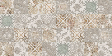 Плитка Рамина декор серый 25x50 Beryoza Ceramica