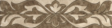 Плитка Saloni brown border 01 7.5*30 Gracia Ceramica