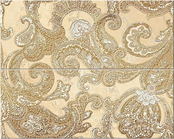 Плитка Sfumato Beige Paisley панно (комплект 2шт) 50.5x40.2 Azori