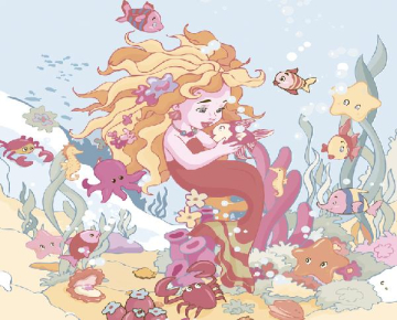 Плитка Sirena Панно (из 2штук) 40x50 Europa Ceramica