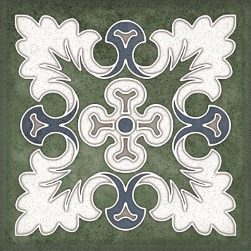 Плитка Smalto Decor Verde 1 15x15 Керлайф