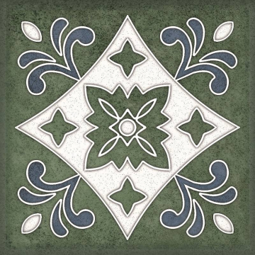 Плитка Smalto Decor Verde 3 15x15 Керлайф