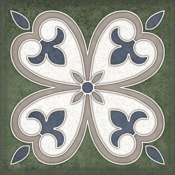 Плитка Smalto Decor Verde 4 15x15 Керлайф