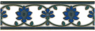 Плитка STG/A189/5155 Девоншир орнамент 20*6.3 бордюр Kerama Marazzi
