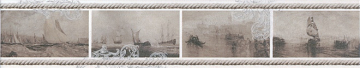 Плитка STG/A209/15010 Ньюпорт Корабли коричневый 40*7.2 Kerama Marazzi