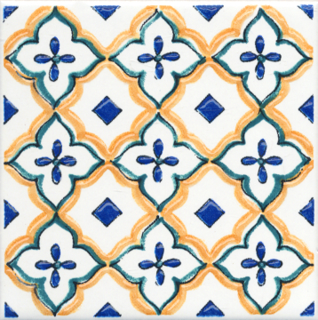 Плитка STG/A491/1146H Вставка Капри майолика 9,8х9,8 Kerama Marazzi