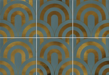 Плитка Takada Turquesa Oro 23x33,5 VIVES
