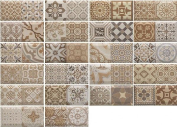Плитка Toscana Mix 10х20 Monopole Ceramica